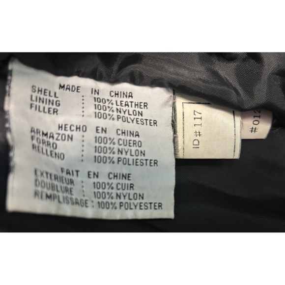 Vintage Avalanche Leather Men's Jacket X-Large Tall Lined Zipper Biker - Picture 13 of 15